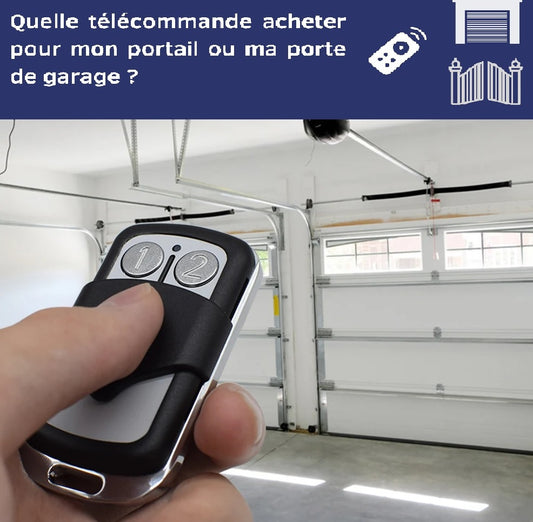 kit récepteur avec 02 télécommandes pour commandes les portes de garage,