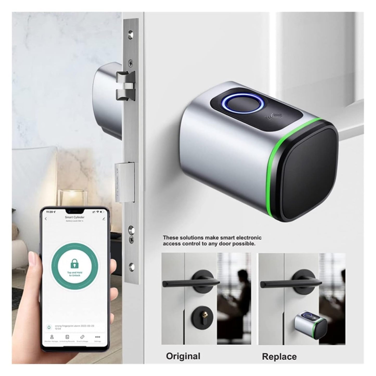 canon de serrure à empreites