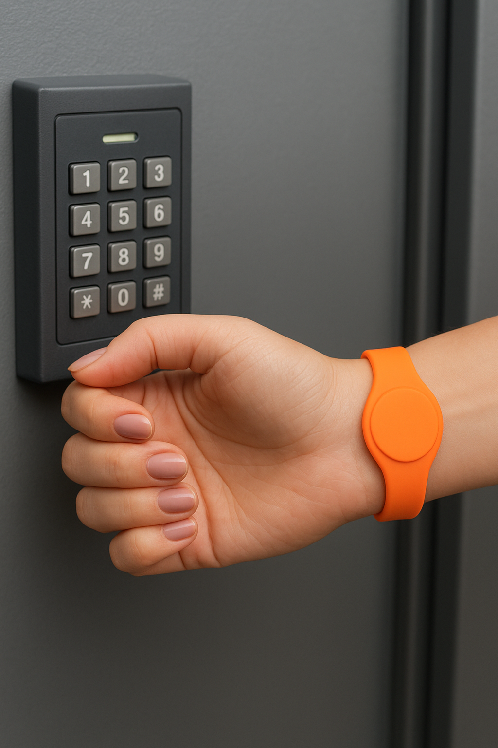 Bracelet silicone Tag RFID réglable