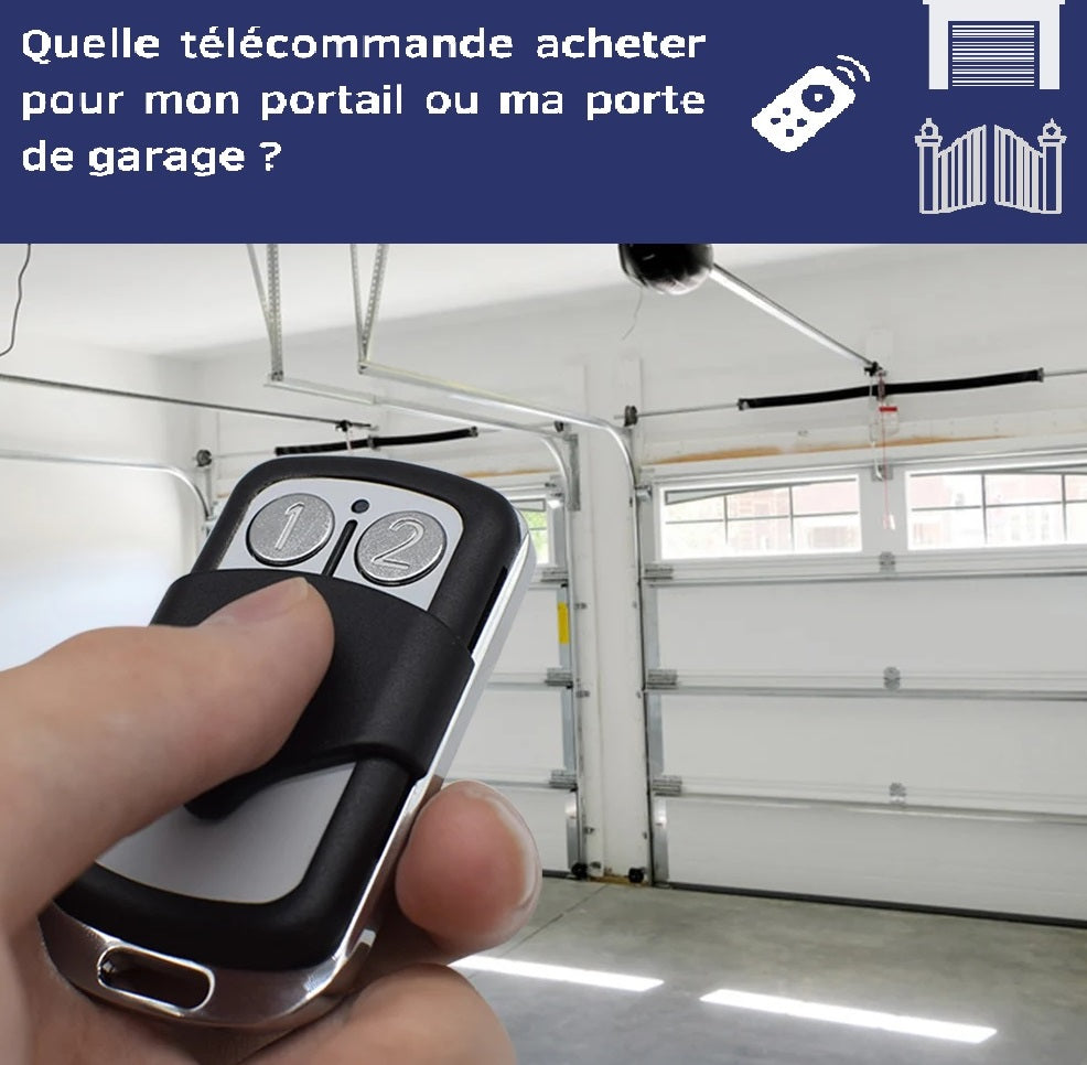 kit récepteur avec 02 télécommandes pour commandes les portes de garage,